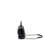 CHANEL SMALL COCO HANDLE CAVIAR BLACK LGHW (MICROCHIP)