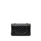 CHANEL MEDIUM CLASSIC DOUBLE  FLAP BAG CAVIAR  BLACK GHW