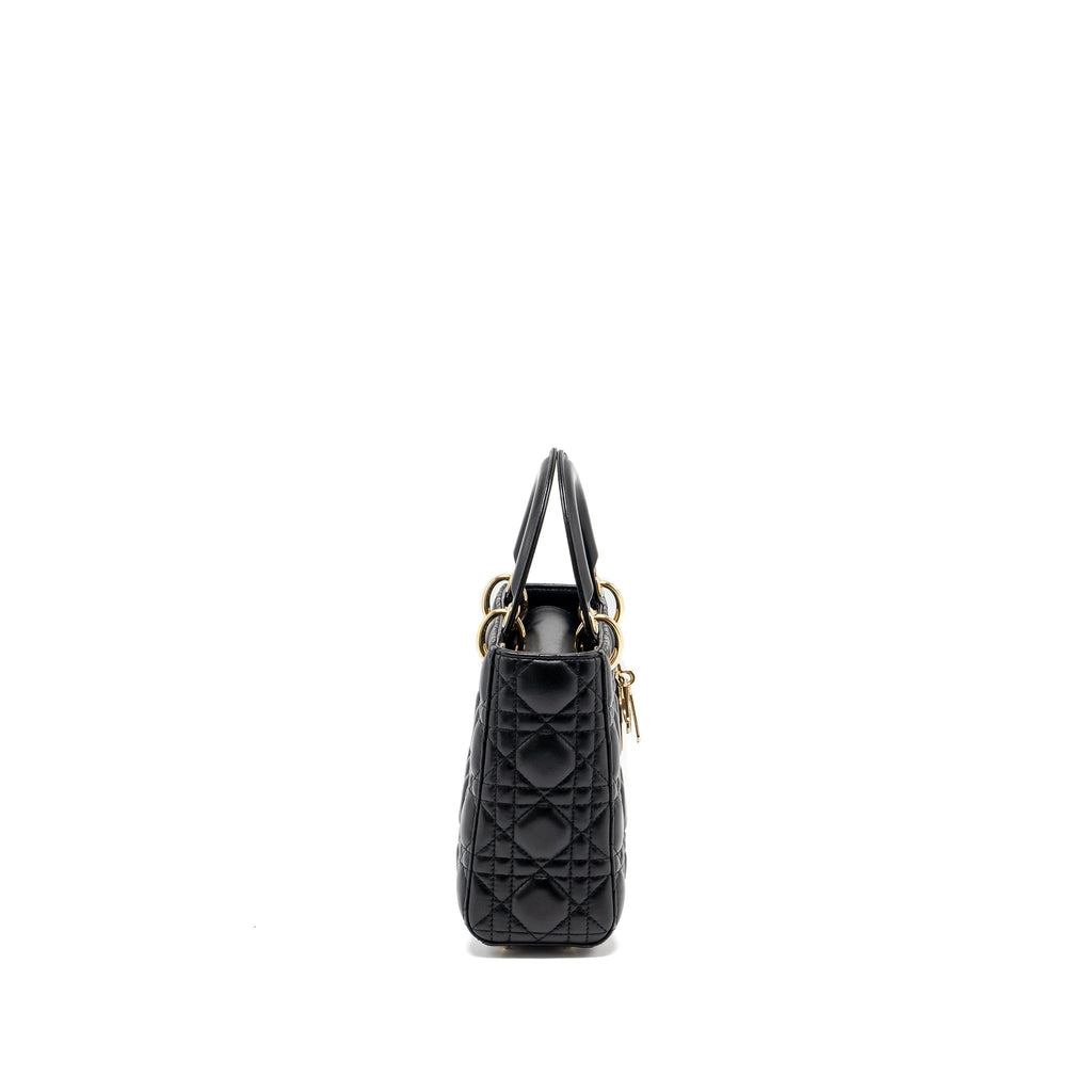 DIOR SMALL MY ABC LADY DIOR LAMBSKIN BLACK GHW