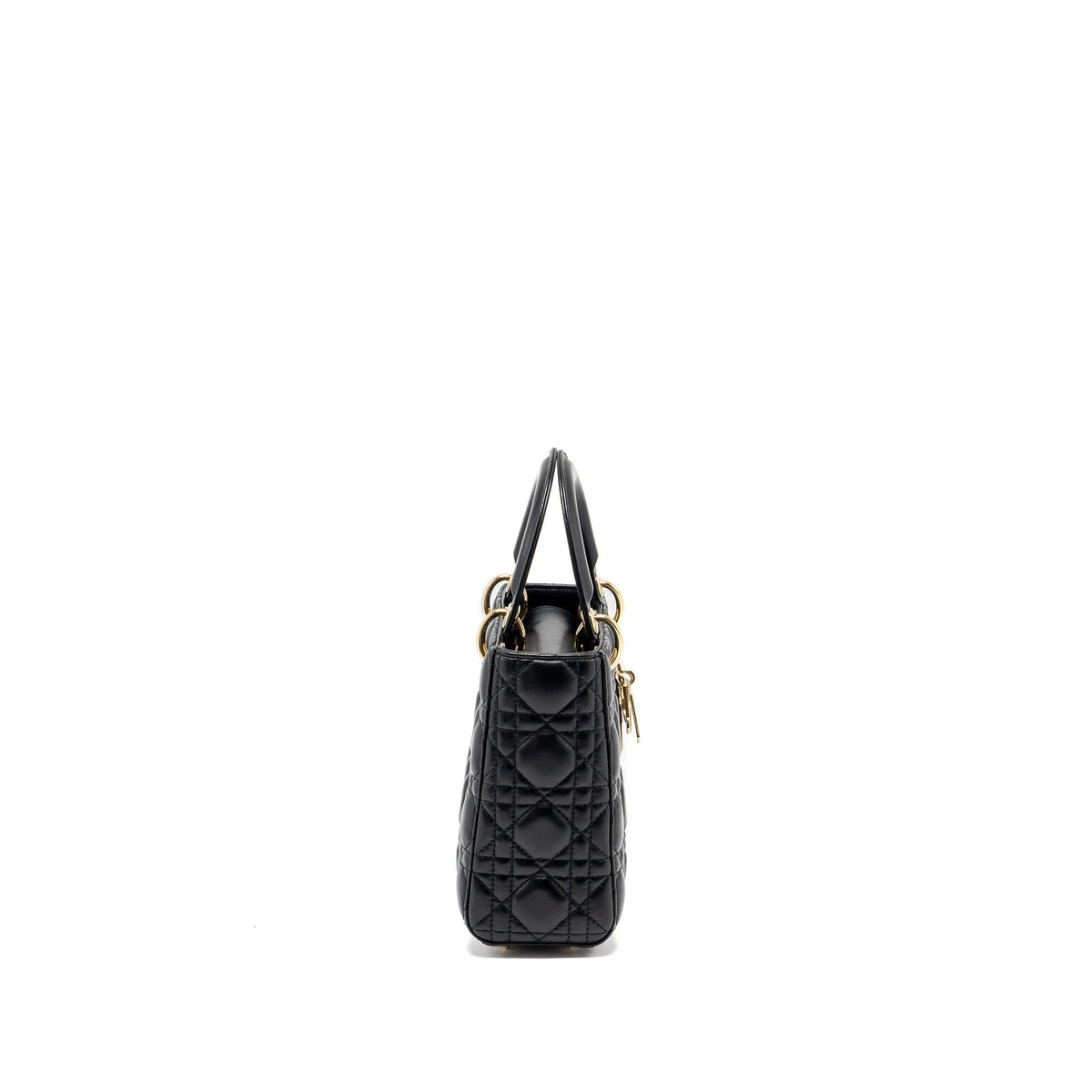DIOR SMALL MY ABC LADY DIOR LAMBSKIN BLACK GHW