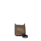 Hermes Mini Evelyne clemence etoupe GHW