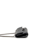 CHANEL SMALL 2.55 REISSUE FLAP BAG AGED CALFSKIN BLACK SHW