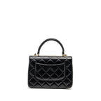 CHANEL SMALL TRENDY CC FLAP BAG LAMBSKIN BLACK GHW