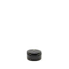 CHANEL 22B TOP HANDLE MINI ROUND VANITY CASE WITH CHAIN SHINY LAMBSKIN BLACK LGHW (MICROCHIP)