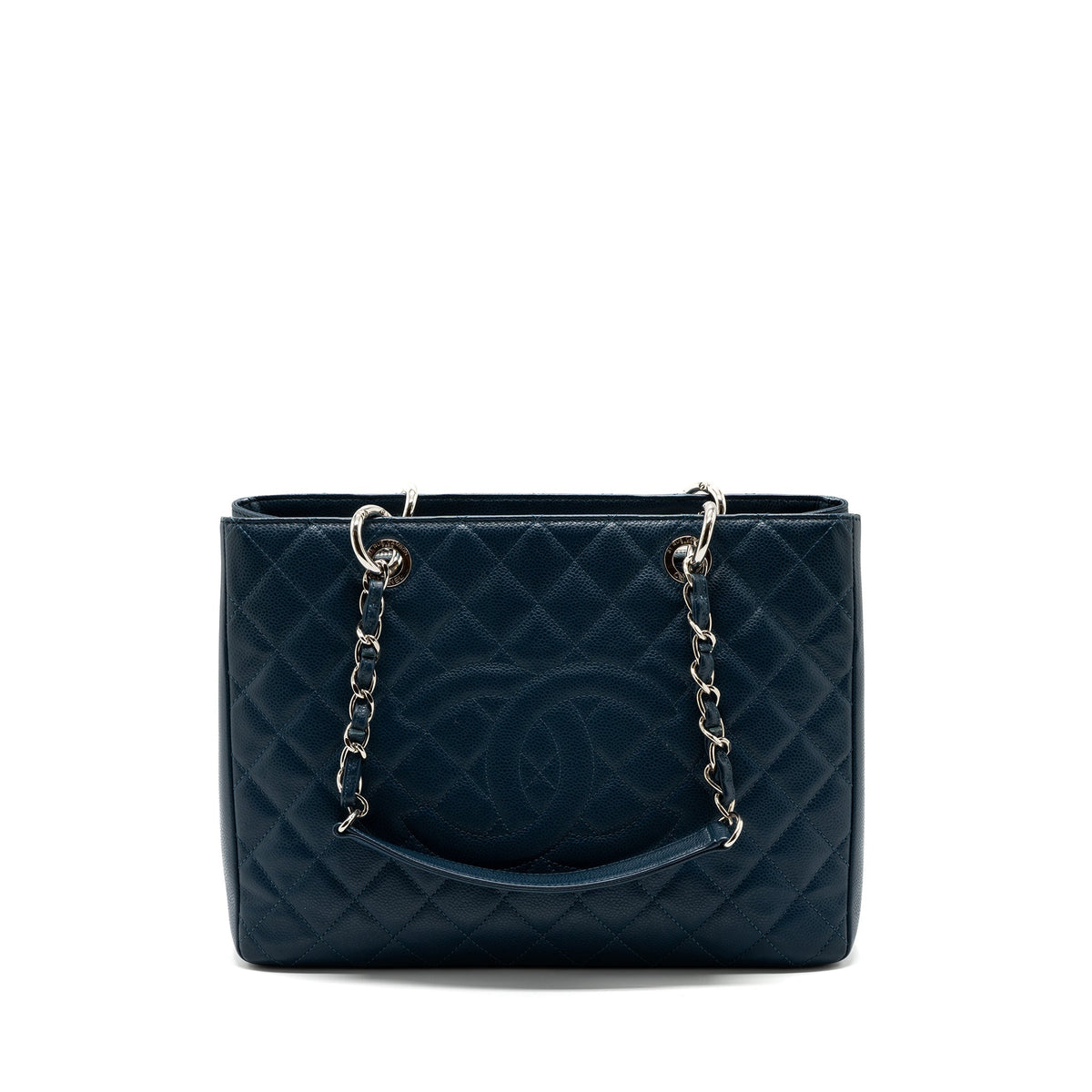 CHANEL GRAND SHOPPING TOTE/ GST CAVIAR DARK BLUE SHW