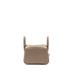 Hermes Mini Lindy Clemence Etoupe GHW