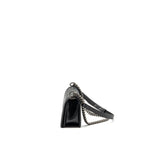 CHANEL MEDIUM BOY BAG CALFSKIN BLACK RUTHENIUM HARDWARE