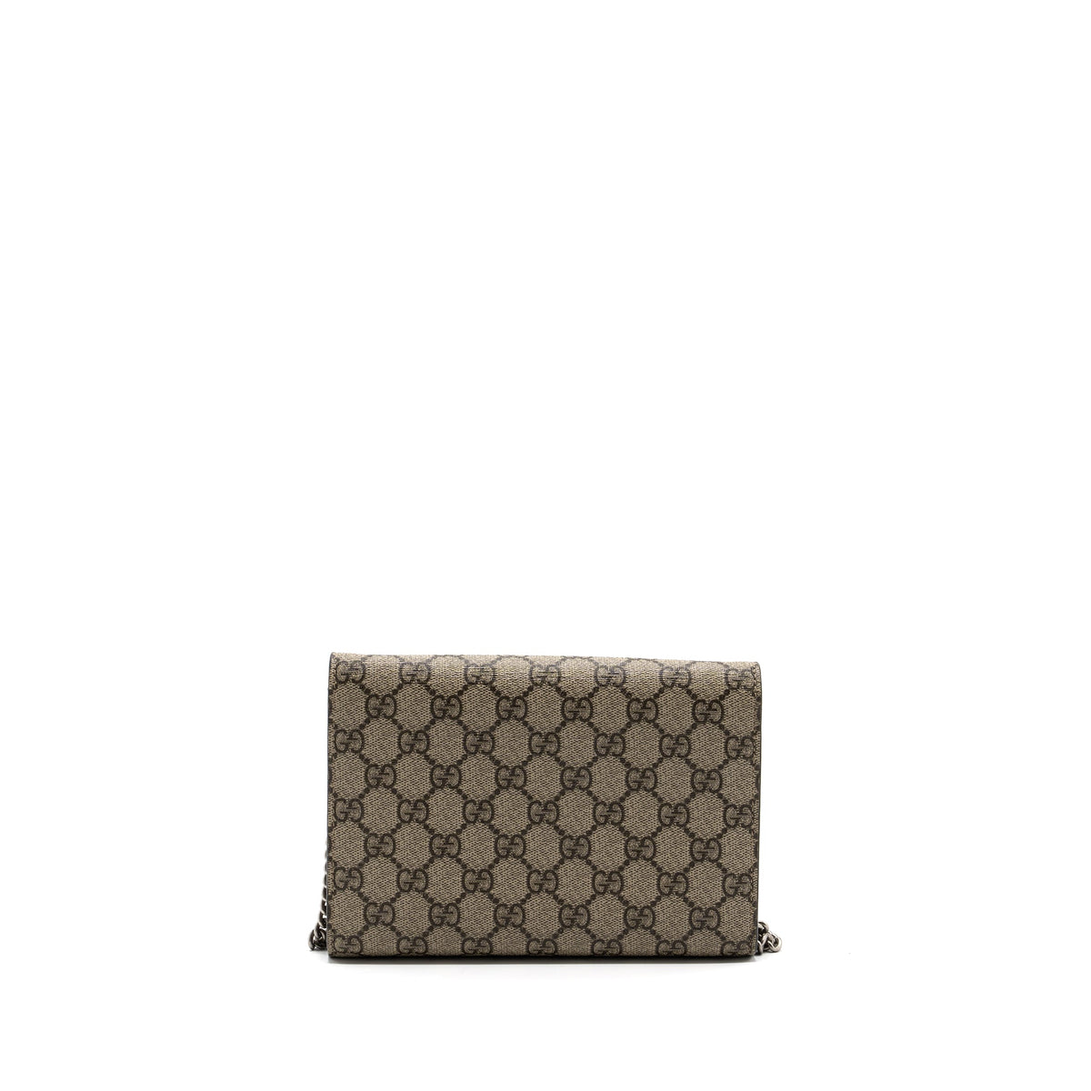 GUCCI DIONYSUS WALLET ON CHAIN GG SUPREME CANVAS/ LEATHER BEIGE/ EBONY SHW