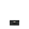 HERMES KELLY LONG WALLET BOX BLACK SHW