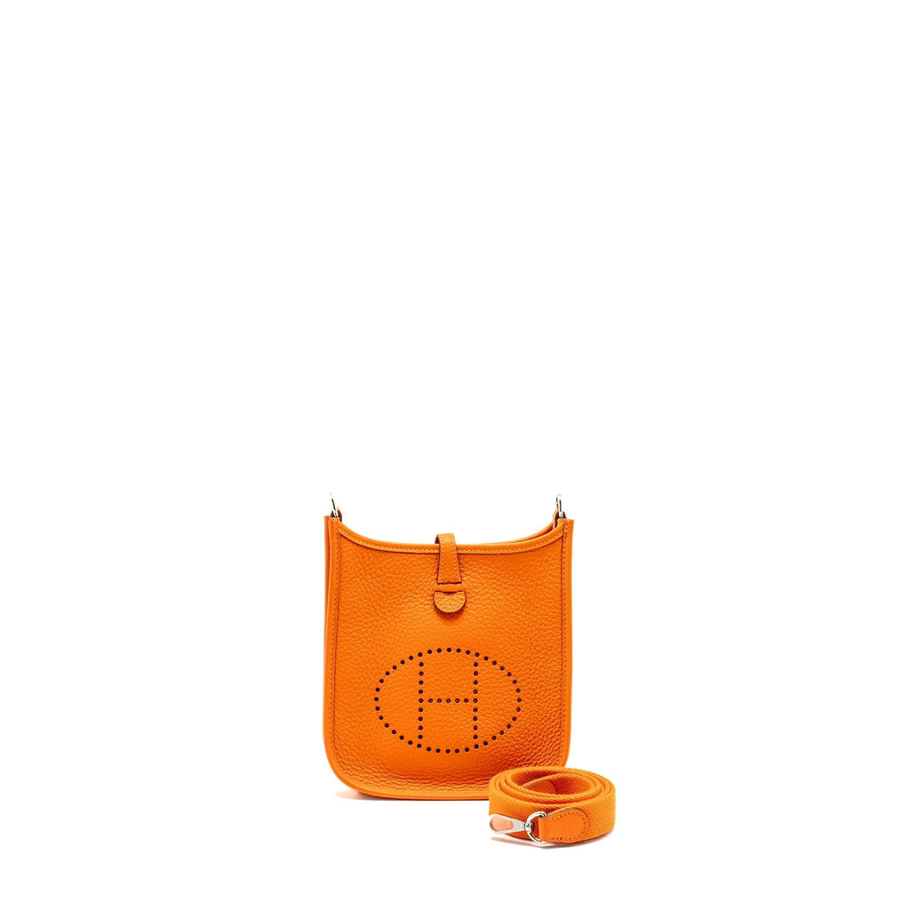 HERMES MINI EVELYNE CLEMENCE ORANGE SHW