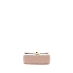 CHANEL 23K PEARL CRUSH MINI RECTANGULAR FLAP BAG LAMBSKIN LIGHT PINK GHW (MICROCHIP)