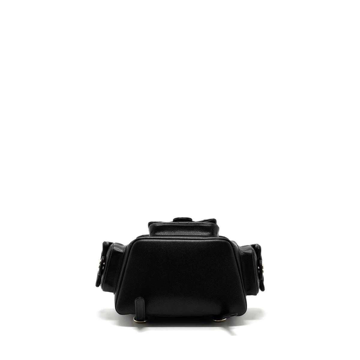 CHANEL 23K TRIPLE POCKET BACKPACK CAVIAR BLACK LGHW(MICROCHIP)
