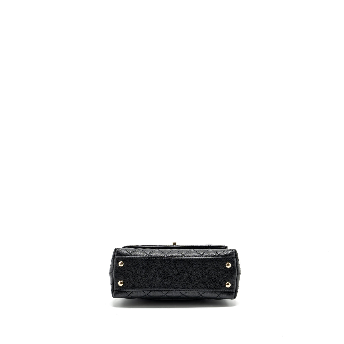 CHANEL SMALL COCO HANDLE CAVIAR BLACK LGHW (MICROCHIP)
