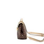 LOUIS VUITTON CLAPTON BACKPACK DAMIER EBENE CANVAS/LEATHER LIGHT PINK GHW