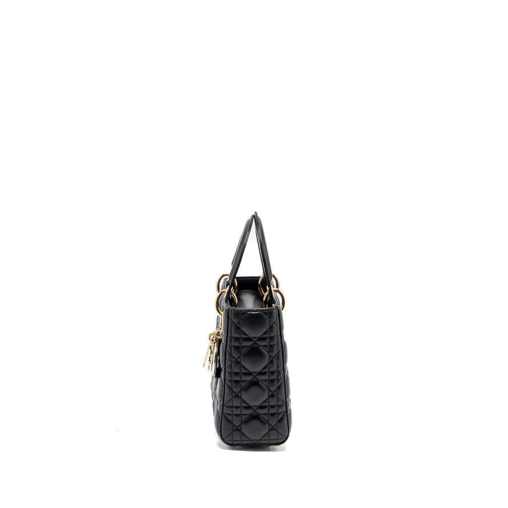 DIOR SMALL MY ABC LADY DIOR LAMBSKIN BLACK GHW