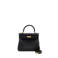 Hermes Kelly 25 Togo Black GHW