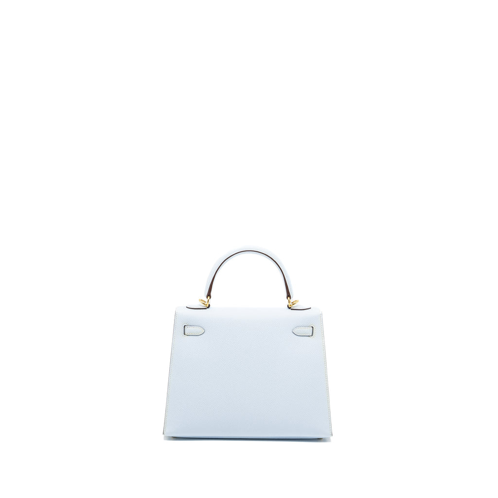 HERMES KELLY 25 EPSOM BLUE BRUME GHW