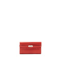 HERMES KELLY LONG WALLET EPSOM RED SHW