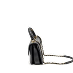 CHANEL SMALL TRENDY CC FLAP BAG LAMBSKIN BLACK GHW