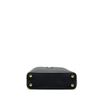 LOUIS VUITTON CAPUCINES BB TAURILLON BLACK / PINK GHW