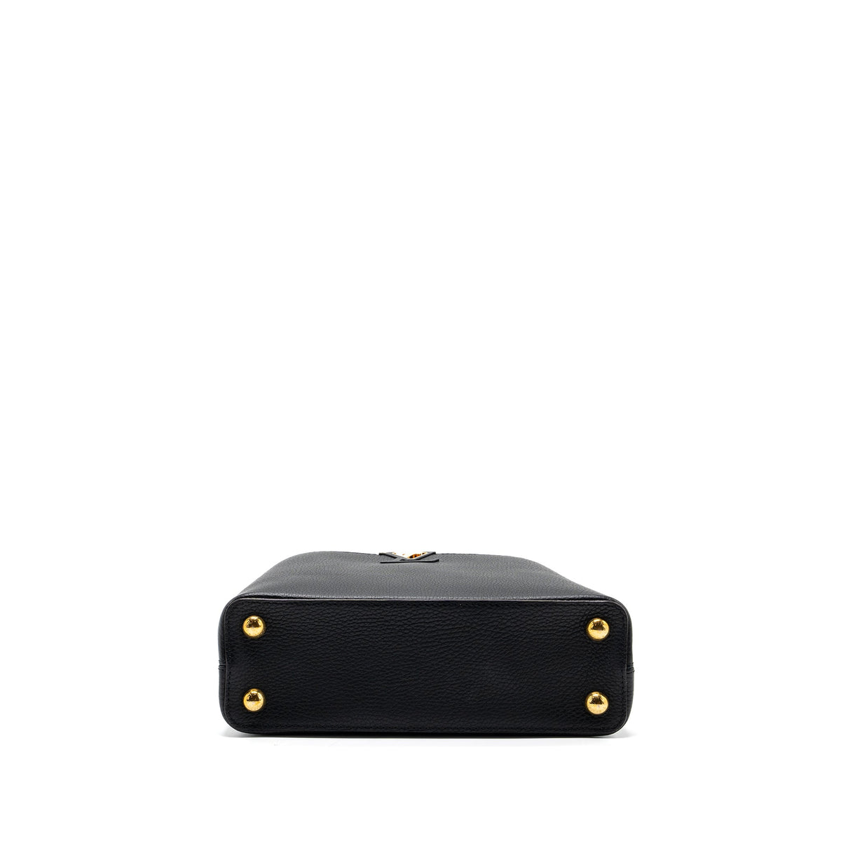 LOUIS VUITTON CAPUCINES BB TAURILLON BLACK / PINK GHW