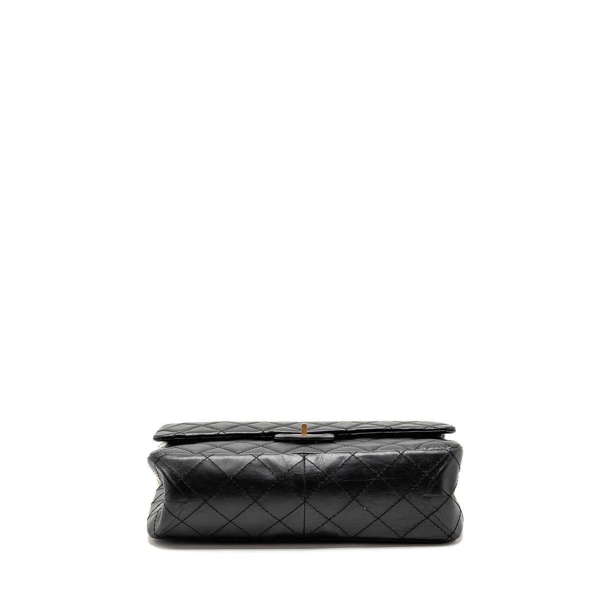 CHANEL LARGE 2.55 REISSUE FLAP BAG AGED CALFSKIN BLACK GHW