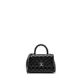 CHANEL SMALL COCO HANDLE CAVIAR BLACK LGHW