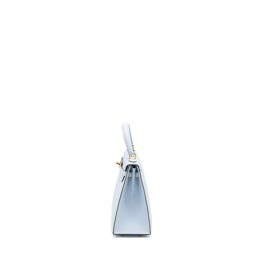 HERMES KELLY 25 EPSOM BLUE BRUME GHW