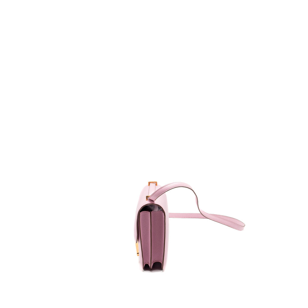 Hermes mini constance epsom mauve Sylvestre RGHW