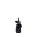 CHANEL SMALL COCO HANDLE CAVIAR BLACK LGHW (MICROCHIP)