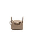 Hermes Mini Lindy Clemence Etoupe GHW