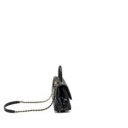 CHANEL SMALL COCO HANDLE CAVIAR BLACK LGHW