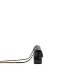 CHANEL MINI RECTANGULAR FLAP BAG LAMBSKIN BLACK LGHW (MICROCHIP)