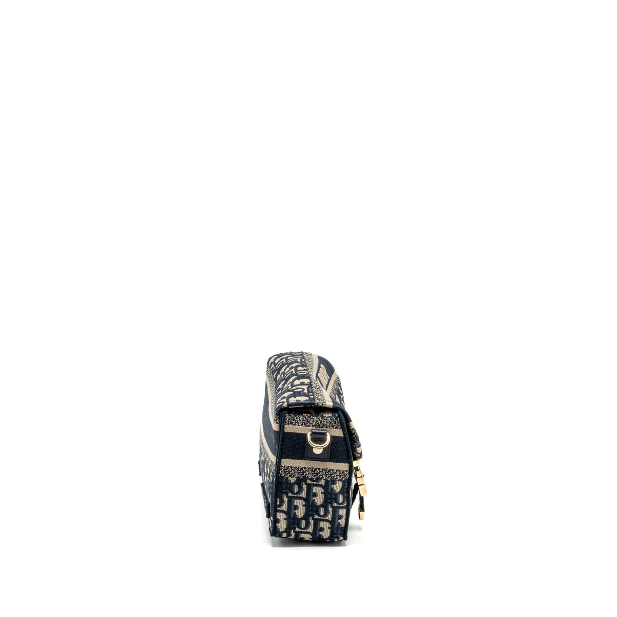 DIOR SMALL DIORCAMP BAG DIOR OBLIQUE EMBROIDERY CANVAS BLUE LGHW
