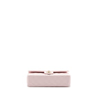 CHANEL MEDIUM CLASSIC DOUBLE FLAP BAG CAVIAR LIGHT PINK LGHW (MICROCHIP)