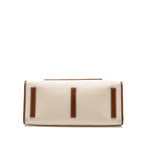 BURBERRY MEDIUM FREYA TOTE CANVAS/LEATHER NATURAL/TAN GHW