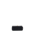 CHANEL 23K PEARL CRUSH MINI RECTANGULAR FLAP BAG LAMBSKIN BLACK GHW (MICROCHIP)