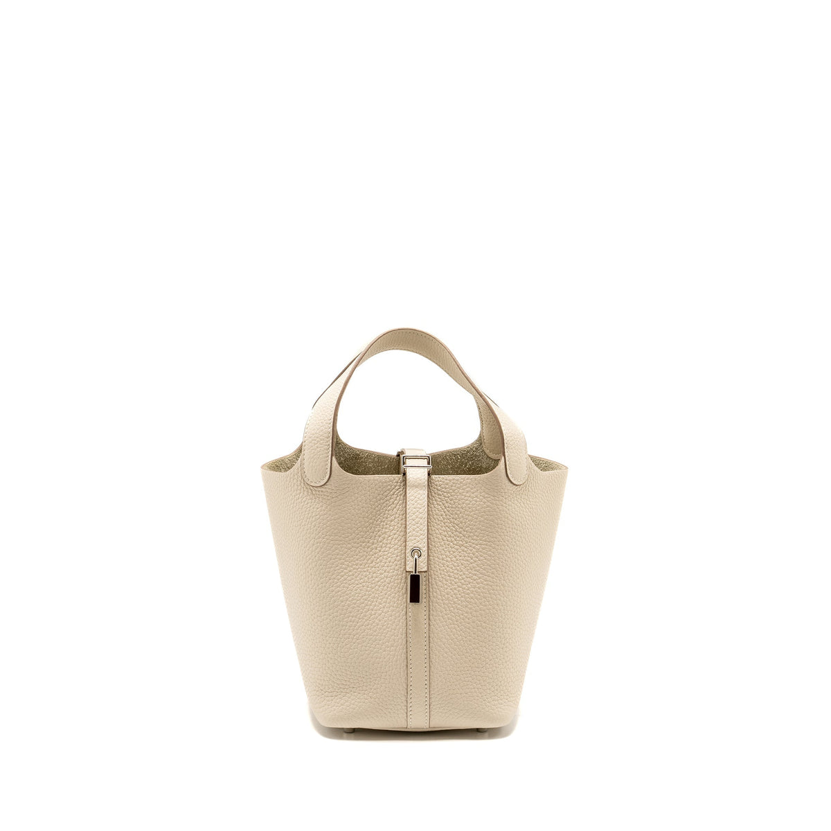 Hermes Picotin18 Lock Bag Clemence Craie SHW