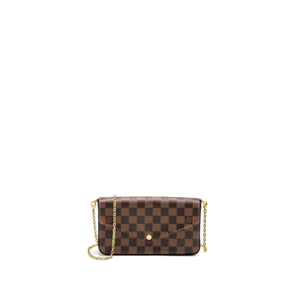 LOUIS VUITTON FELICIE POCHETTE DAMIER EBENE CANVAS GHW