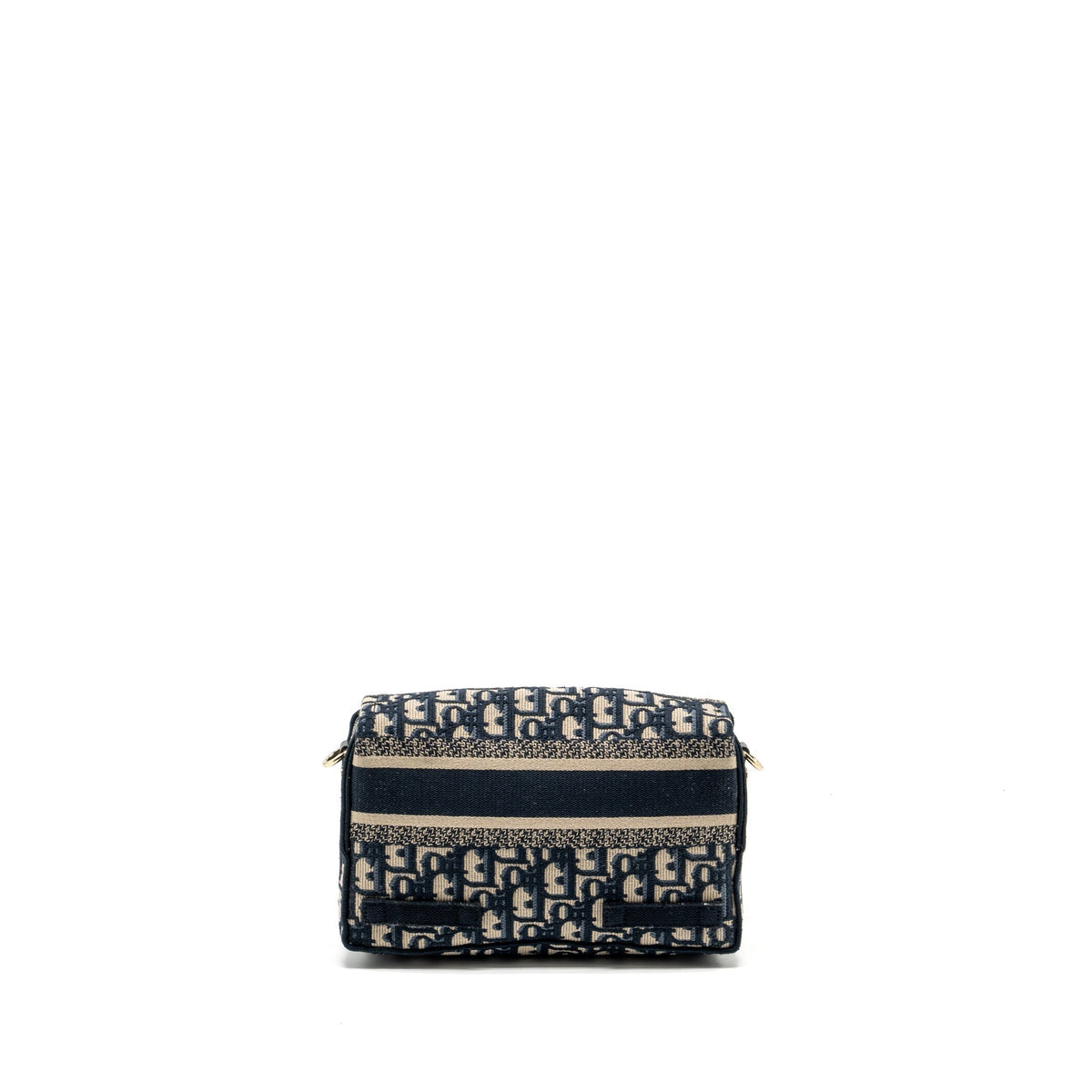 DIOR SMALL DIORCAMP BAG DIOR OBLIQUE EMBROIDERY CANVAS BLUE LGHW