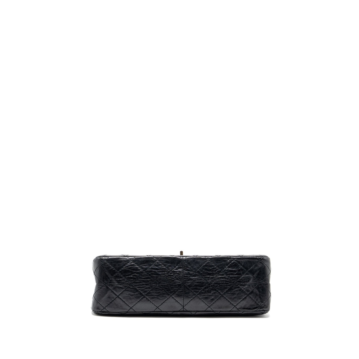 CHANEL LARGE 2.55 REISSUE FLAP BAG AGED CALFSKIN BLACK LGHW