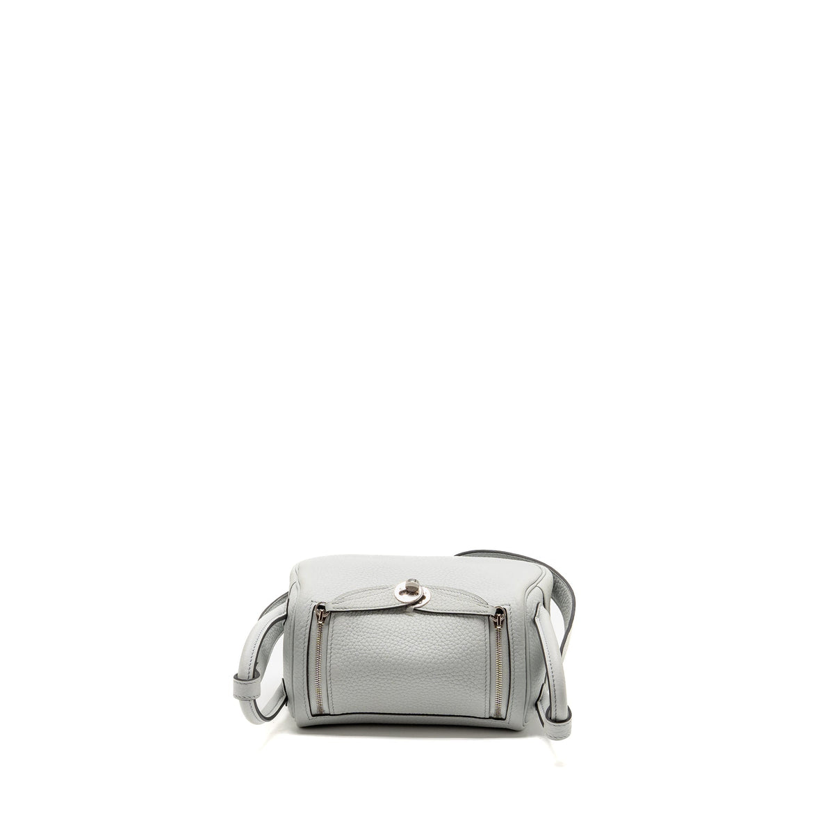 Hermes Mini Lindy clemence blue pale SHW