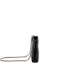 CHANEL MINI 31 BAG SHINY LAMBSKIN BLACK LGHW (MICROCHIP)