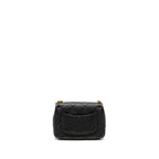 CHANEL COCO LOVE FLAP BAG WITH ADJUSTABLE CHAIN CAVIAR BLACK GHW (MICROCHIP)