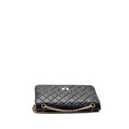 CHANEL LARGE 2.55 REISSUE FLAP BAG AGED CALFSKIN BLACK LGHW