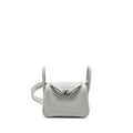 Hermes Mini Lindy clemence blue pale SHW