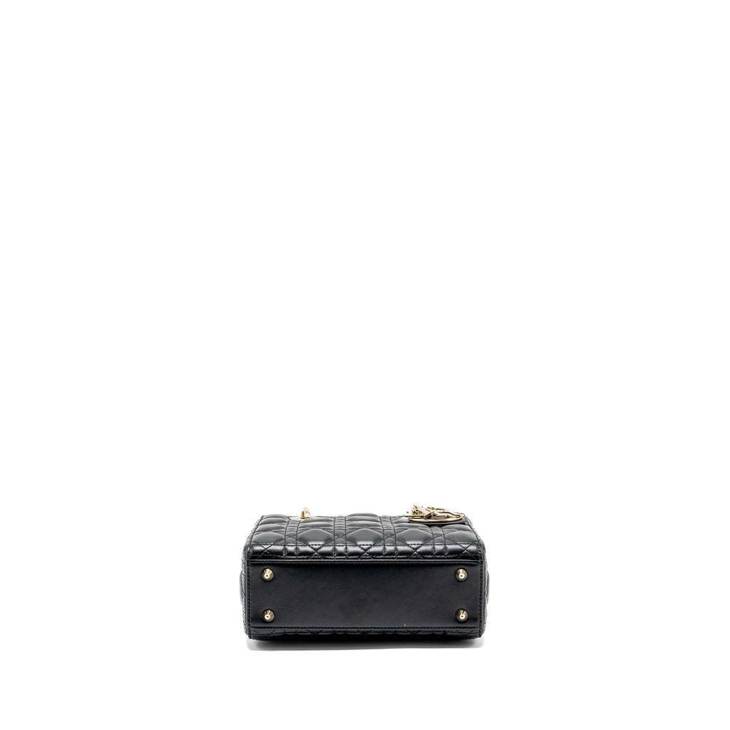 DIOR SMALL MY ABC LADY DIOR BAG LAMBSKIN BLACK LGHW