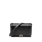CHANEL NEW MEDIUM BOY BAG CAVIAR SO BLACK