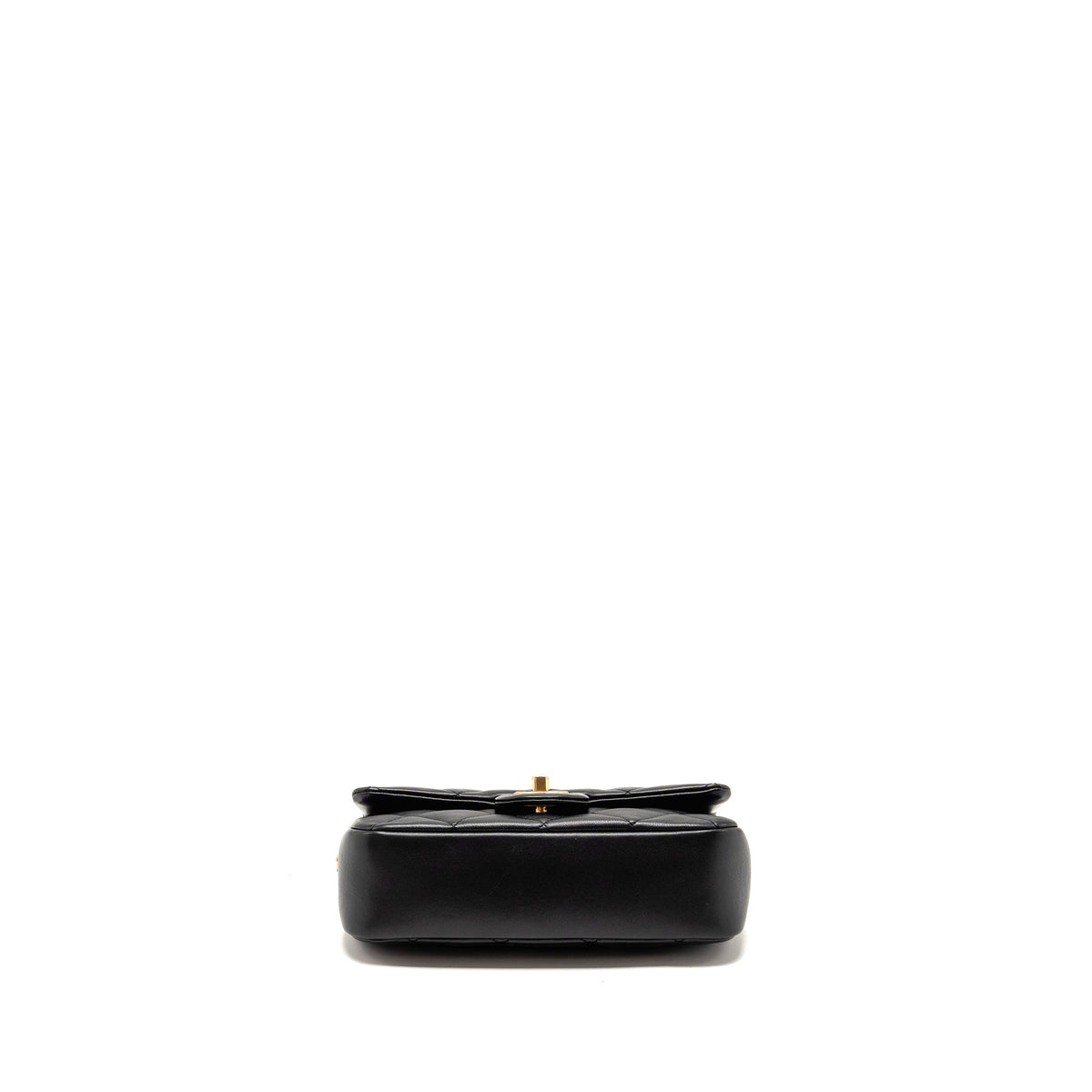 CHANEL 22B HEART CHAIN FLAP BAG LAMBSKIN BLACK GHW(MICROCHIP)
