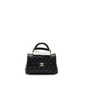 CHANEL SMALL COCO HANDLE CAVIAR BLACK LGHW (MICROCHIP)